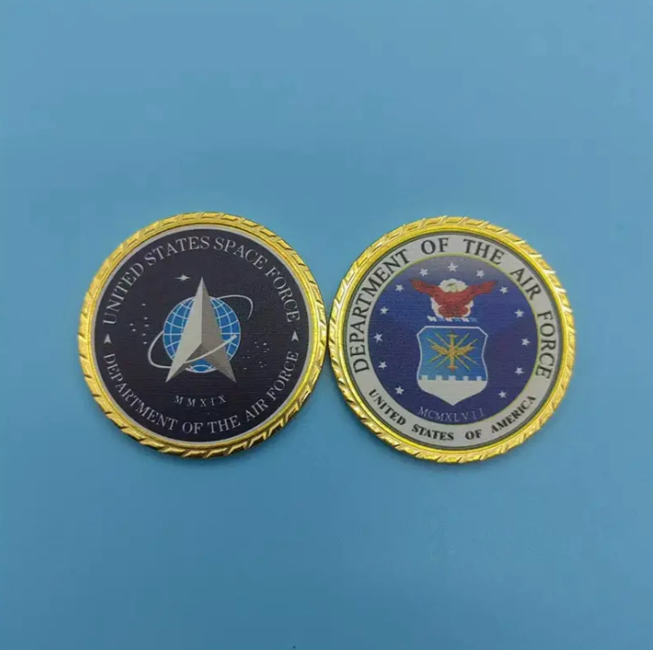 Department of the Air Force Space Command Commemorative Coin - Military Challenge Coin