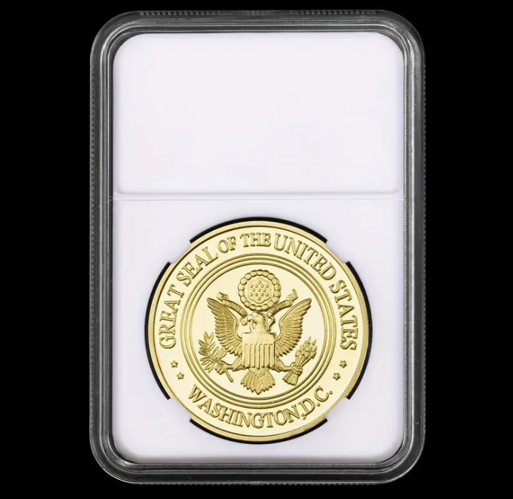 Marine Corps Semper Fidelis Challenge Coin in Protective Case