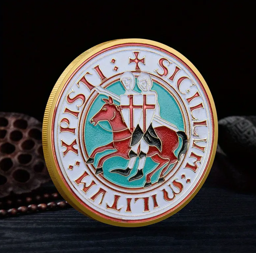 Commemorative Knights Templar Challenge Coin