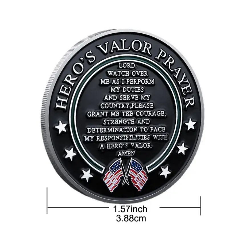 United States Army Hero's Valor Prayer Challenge Coin