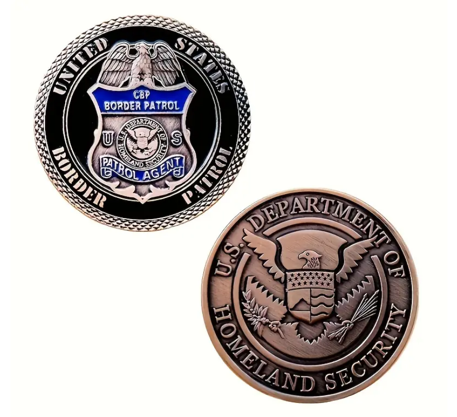 United States Border Patrol Challenge Coin - U.S. Department of Homeland Security Commemorative Coin