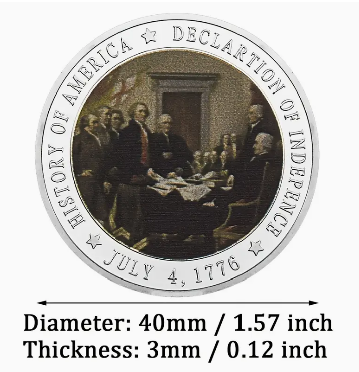 The Declaration of Independence Souvenir Coin - Life, Liberty, and the Pursuit of Happiness