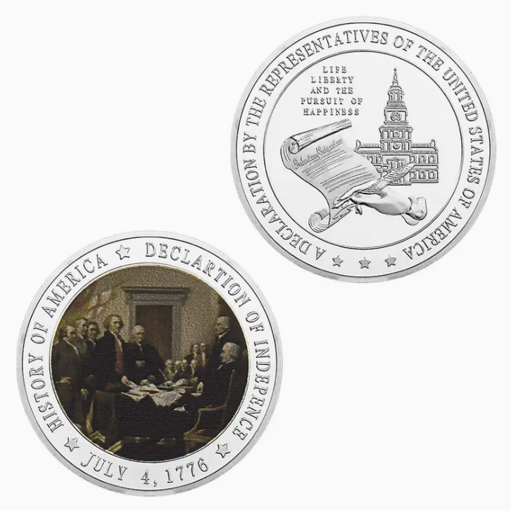 The Declaration of Independence Souvenir Coin - Life, Liberty, and the Pursuit of Happiness