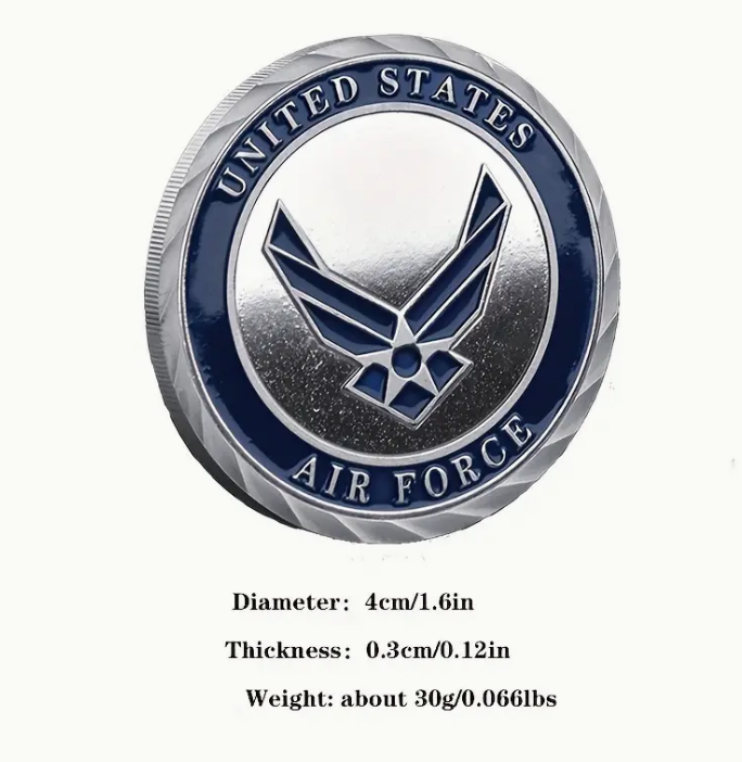 United States Air Force Proud Air Force Dad Challenge Coin