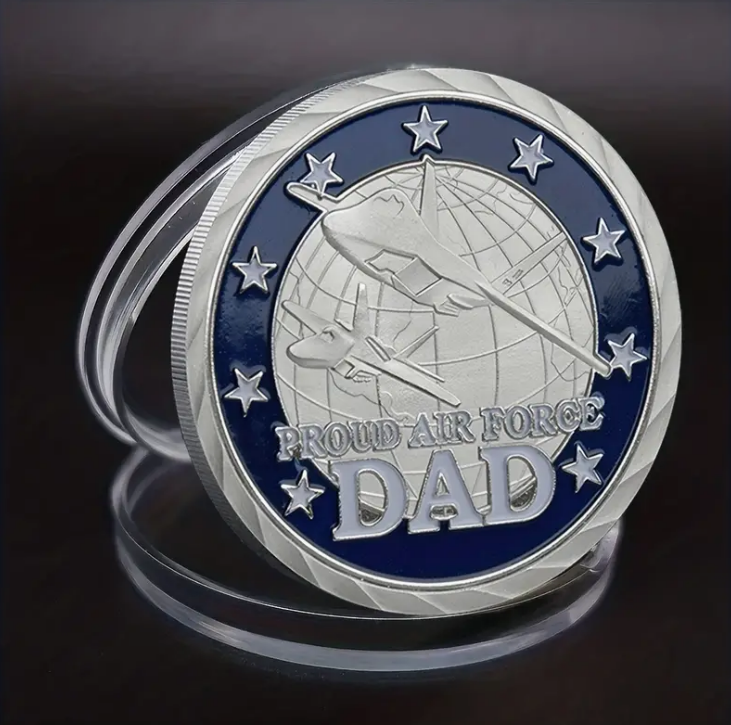 United States Air Force Proud Air Force Dad Challenge Coin