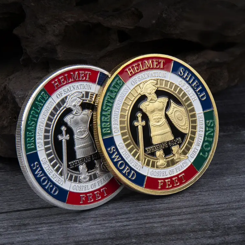 Put On The Whole Armor Of God Commemorative Challenge Coin - Ephesians 6:11-18 Pray Always