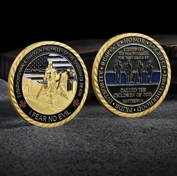 “I Fear No Evil” Police Officer Hero Challenge Coin Gift