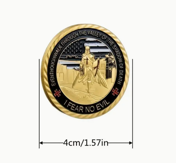“I Fear No Evil” Police Officer Hero Challenge Coin Gift