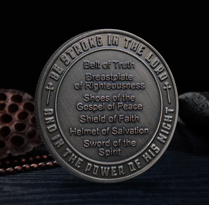 Put On The Armor Commemorative Coin - Challenge Coin, Ephesians 6:10-20, Be Strong in the Lord and the Power of His Might